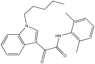 N-(2,6-dimethylphenyl)-2-oxo-2-(1-pentylindol-3-yl)acetamide 结构式