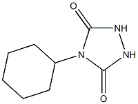 4-cyclohexyl-1,2,4-triazolidine-3,5-dione 结构式