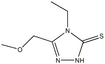 4-ethyl-3-(methoxymethyl)-1H-1,2,4-triazole-5-thione 结构式