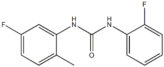 1-(5-fluoro-2-methylphenyl)-3-(2-fluorophenyl)urea 结构式