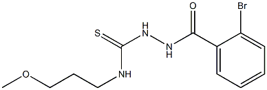 1-[(2-bromobenzoyl)amino]-3-(3-methoxypropyl)thiourea 结构式