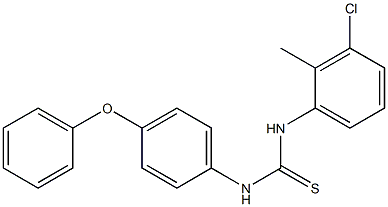 1-(3-chloro-2-methylphenyl)-3-(4-phenoxyphenyl)thiourea 结构式