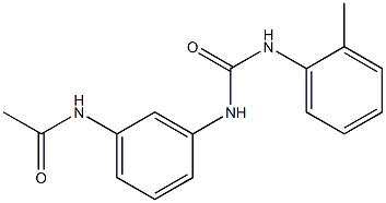 N-[3-[(2-methylphenyl)carbamoylamino]phenyl]acetamide 结构式