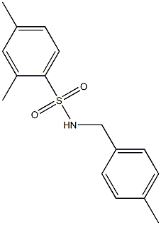 2,4-dimethyl-N-[(4-methylphenyl)methyl]benzenesulfonamide 结构式