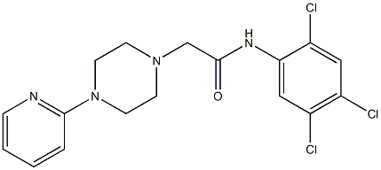 2-(4-pyridin-2-ylpiperazin-1-yl)-N-(2,4,5-trichlorophenyl)acetamide 结构式