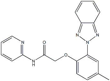 2-[2-(benzotriazol-2-yl)-4-methylphenoxy]-N-pyridin-2-ylacetamide 结构式