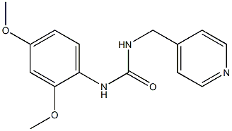 1-(2,4-dimethoxyphenyl)-3-(pyridin-4-ylmethyl)urea 结构式