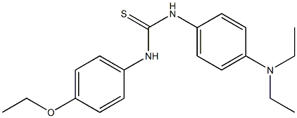 1-[4-(diethylamino)phenyl]-3-(4-ethoxyphenyl)thiourea 结构式