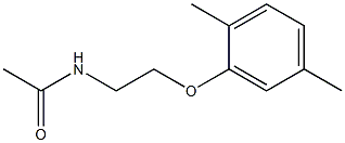 N-[2-(2,5-dimethylphenoxy)ethyl]acetamide 结构式