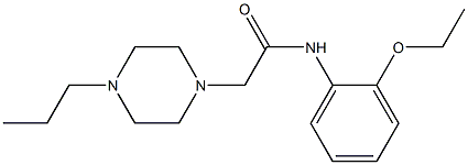 N-(2-ethoxyphenyl)-2-(4-propylpiperazin-1-yl)acetamide 结构式