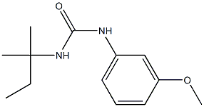 1-(3-methoxyphenyl)-3-(2-methylbutan-2-yl)urea 结构式