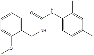 1-(2,4-dimethylphenyl)-3-[(2-methoxyphenyl)methyl]urea 结构式