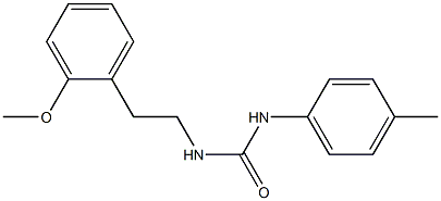 1-[2-(2-methoxyphenyl)ethyl]-3-(4-methylphenyl)urea 结构式