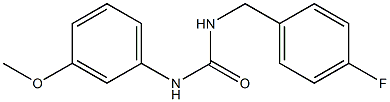 1-[(4-fluorophenyl)methyl]-3-(3-methoxyphenyl)urea 结构式