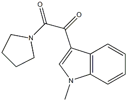 1-(1-methylindol-3-yl)-2-pyrrolidin-1-ylethane-1,2-dione 结构式