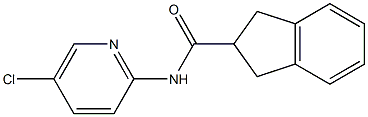 N-(5-chloropyridin-2-yl)-2,3-dihydro-1H-indene-2-carboxamide 结构式