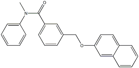 N-methyl-3-(naphthalen-2-yloxymethyl)-N-phenylbenzamide 结构式