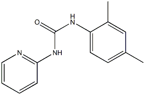 1-(2,4-dimethylphenyl)-3-pyridin-2-ylurea 结构式