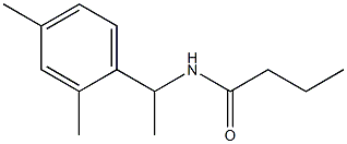 N-[1-(2,4-dimethylphenyl)ethyl]butanamide 结构式