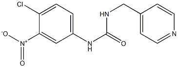 1-(4-chloro-3-nitrophenyl)-3-(pyridin-4-ylmethyl)urea 结构式