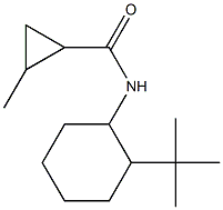 N-(2-tert-butylcyclohexyl)-2-methylcyclopropane-1-carboxamide 结构式