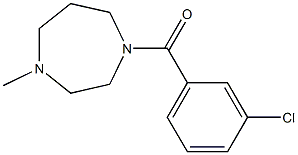 (3-chlorophenyl)-(4-methyl-1,4-diazepan-1-yl)methanone 结构式