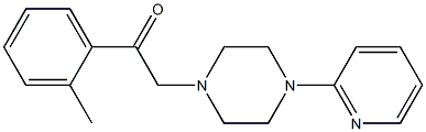 2-(2-methylphenyl)-1-(4-pyridin-2-ylpiperazin-1-yl)ethanone 结构式