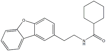 N-(2-dibenzofuran-2-ylethyl)cyclohexanecarboxamide 结构式