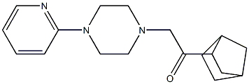 2-(3-bicyclo[2.2.1]heptanyl)-1-(4-pyridin-2-ylpiperazin-1-yl)ethanone 结构式