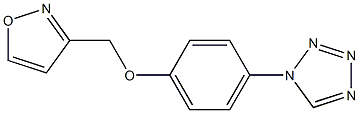 3-[[4-(tetrazol-1-yl)phenoxy]methyl]-1,2-oxazole 结构式