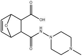 2-[(4-methylpiperazin-1-yl)carbamoyl]-7-oxabicyclo[2.2.1]hept-5-ene-3-carboxylic acid 结构式