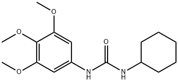 1-cyclohexyl-3-(3,4,5-trimethoxyphenyl)urea 结构式