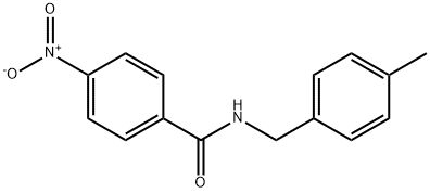 N-[(4-methylphenyl)methyl]-4-nitrobenzamide 结构式