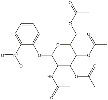 [5-acetamido-3,4-diacetyloxy-6-(2-nitrophenoxy)oxan-2-yl]methyl acetate 结构式