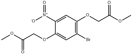 methyl 2-[5-bromo-4-(2-methoxy-2-oxoethoxy)-2-nitrophenoxy]acetate 结构式