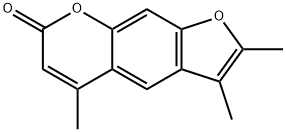 2,3,5-trimethylfuro[3,2-g]chromen-7-one 结构式