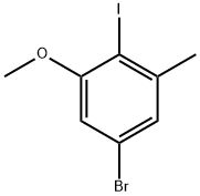 5-溴-2-碘-1-甲氧基-3-甲基苯 结构式