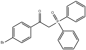 1-(4-bromophenyl)-2-diphenylphosphorylethanone 结构式