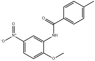 N-(2-methoxy-5-nitrophenyl)-4-methylbenzamide 结构式