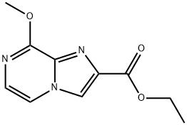 8-Methoxy-imidazo[1,2-a]pyrazine-2-carboxylic acid ethyl ester 结构式