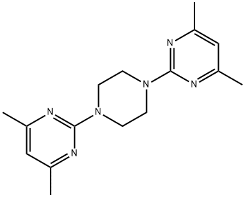 2-[4-(4,6-dimethylpyrimidin-2-yl)piperazin-1-yl]-4,6-dimethylpyrimidine 结构式