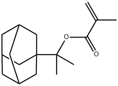 甲基丙烯酸-1-(1-金刚烷)-1-甲基乙酯 结构式