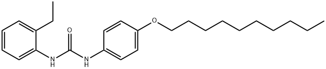 1-(4-decoxyphenyl)-3-(2-ethylphenyl)urea 结构式