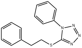 1-phenyl-5-(2-phenylethylsulfanyl)tetrazole 结构式