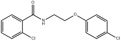 2-chloro-N-[2-(4-chlorophenoxy)ethyl]benzamide 结构式