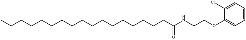 N-[2-(2-chlorophenoxy)ethyl]octadecanamide 结构式