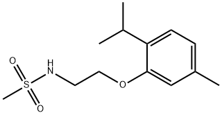 N-[2-(5-methyl-2-propan-2-ylphenoxy)ethyl]methanesulfonamide 结构式