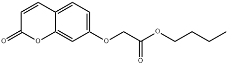 butyl 2-(2-oxochromen-7-yl)oxyacetate 结构式