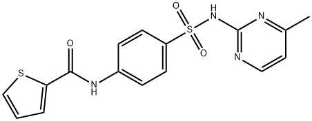 N-[4-[(4-methylpyrimidin-2-yl)sulfamoyl]phenyl]thiophene-2-carboxamide 结构式