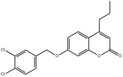 7-[(3,4-dichlorophenyl)methoxy]-4-propylchromen-2-one 结构式